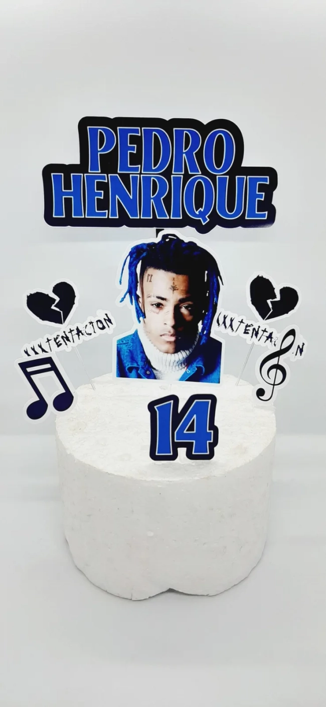 Topo de Bolo Personalizado TENTACION - Decoração de Festa - Papelaria