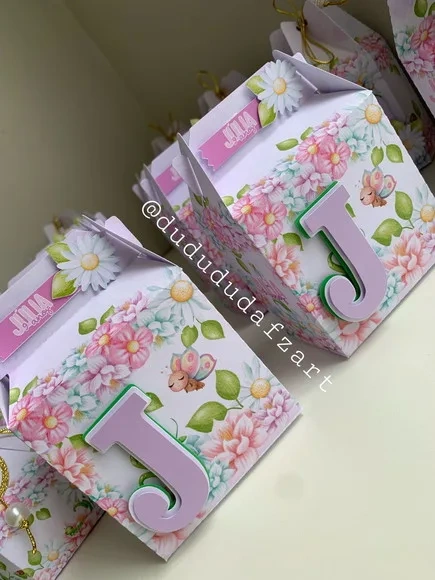 Kit 60 Lembrancinhas Jardim Floral