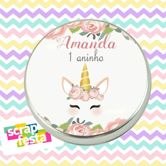 Latinhas Personalizadas Lembrancinhas Festa Unicórnio
