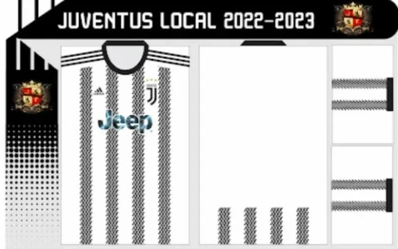 Vetor Da Camisa Da Juventus 2022/2023