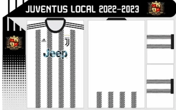 Vetor Da Camisa Da Juventus 2022/2023