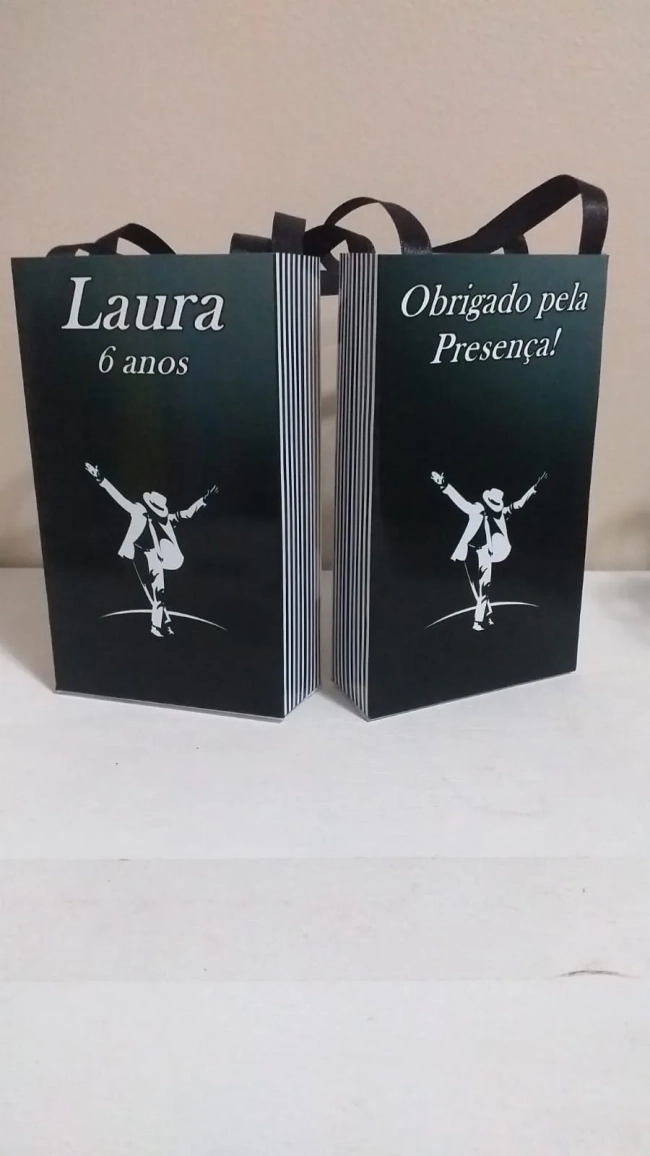 Sacolinhas Personalizadas Michael Jackson para Lembrancinhas