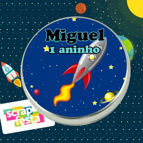 Latinha Personalizada Festa Espaço