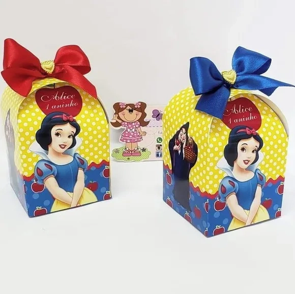 Kit Festa Branca de Neve - 40 Peças com Laços