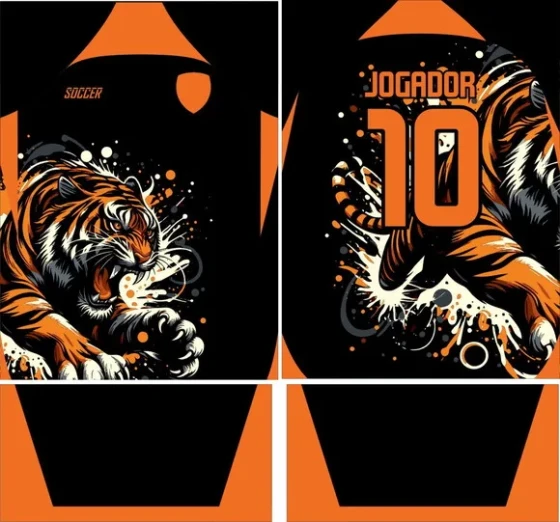 Arte Vetor Camisa Interclasse Tigre 426