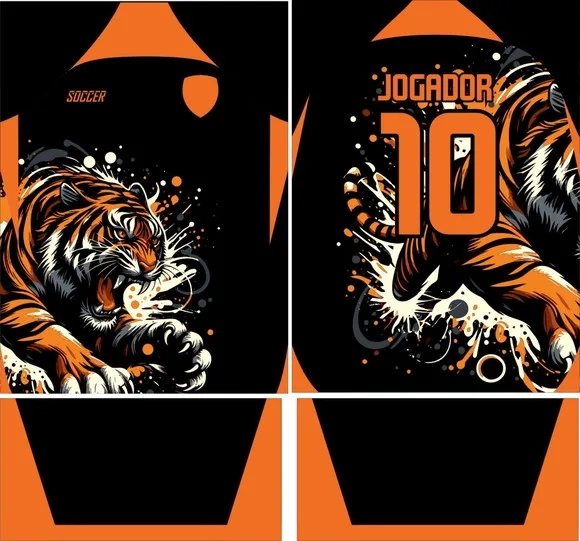 Arte Vetor Camisa Interclasse Tigre 426