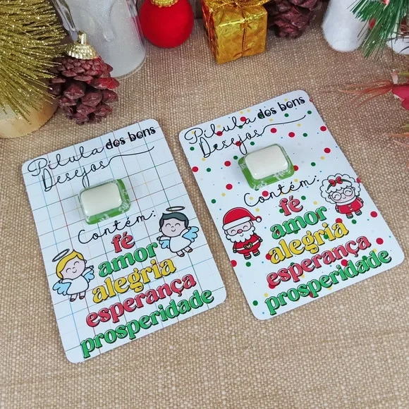 Card com Um Chiclete - Natal