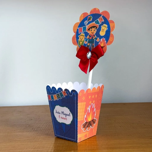 PEGUE E MONTE - Centro de Mesa FESTA JUNINA LARANJA - Decoração de Festa | Lembrancinhas | Aniversário | Personalizados