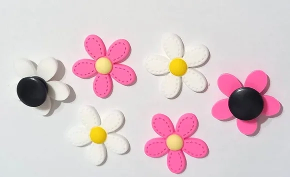Pins para Crocs de Flor- 6 Unidades