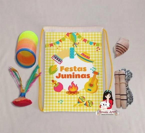 Mochila Boa Infância Tema Festa Junina 1