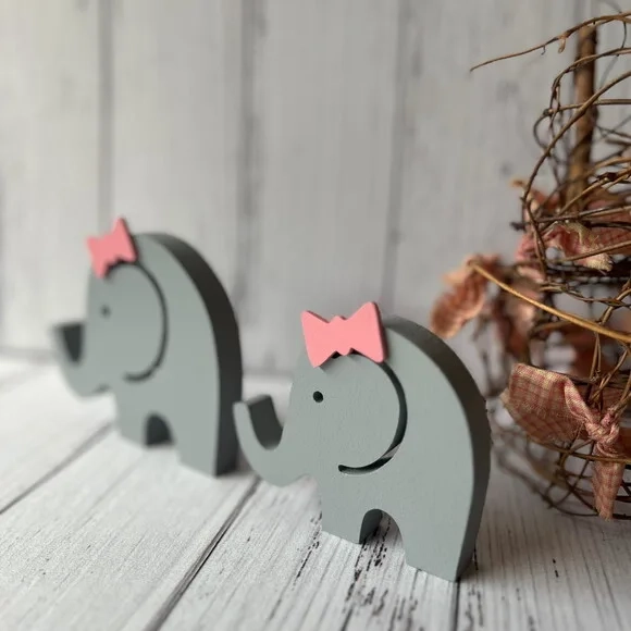 Elefantinhas Dupla - Decoração Bebê