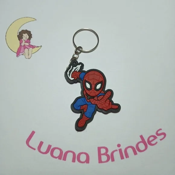 Chaveiro Homem Aranha de Borracha 5cm