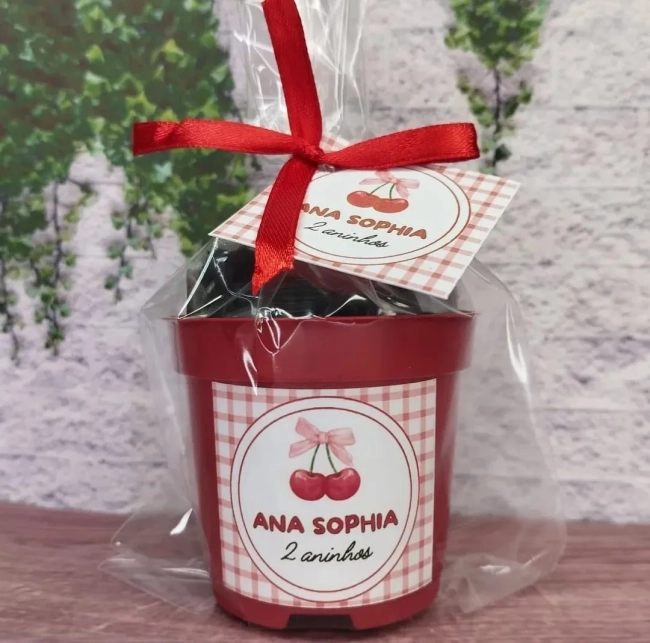 50 unidades Kit Jardinagem Cereja Cerejinha - Trabalhamos com qualquer tema - Informar tema no chat.