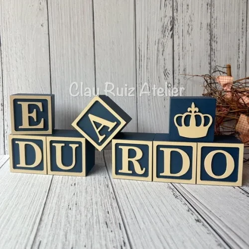 Decoração Bebê - Cubos 6x6cm Ts Candy Colors