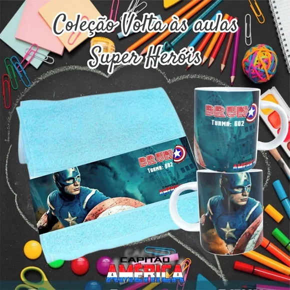 Kit Toalhinha com Garrafa Personalizada