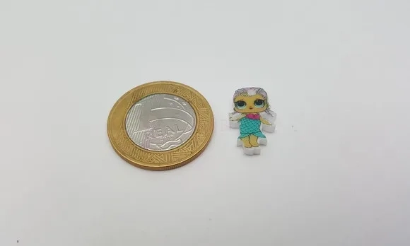 Pingente LOL Merbaby em Acrílico UV de 1,9cm