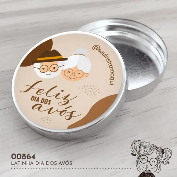 Latinha Adesivada Dia dos Avós - 00864