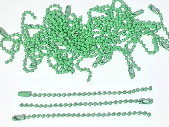 Corrente de Bolinha 10cm Pacote com 15 Unidades