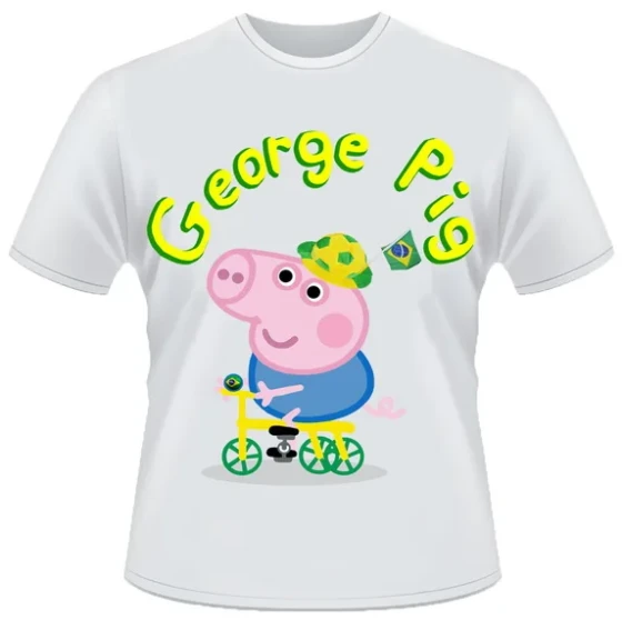 Camiseta George Pig Brasil