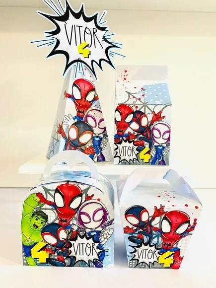 Kit 30 Lembrancinhas Homem Aranha