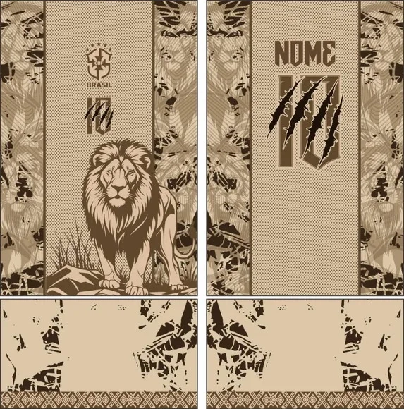 Arte Vetor Camisa Interclasse Leão Mod-819