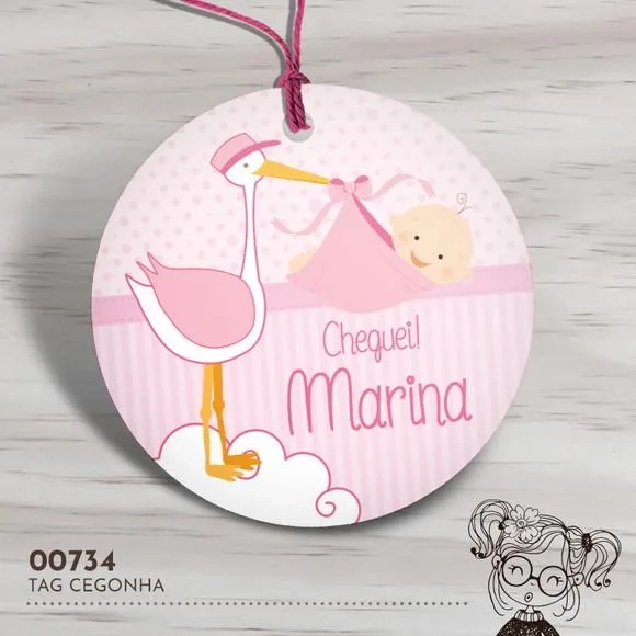 Tag Redonda Cegonha - 00734