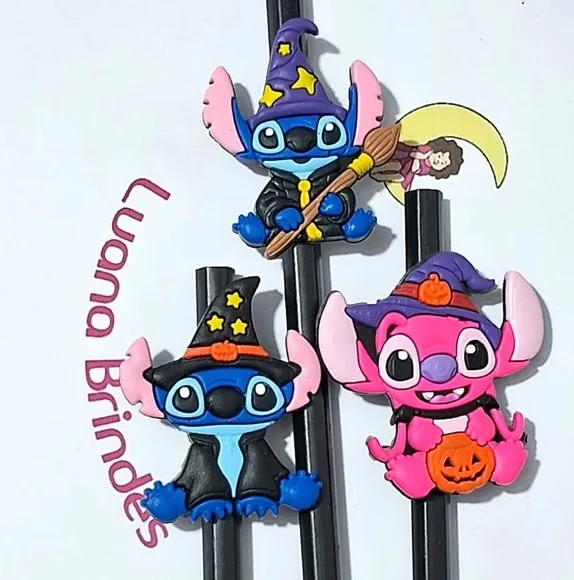 Lápis C/ponteira Stitch Halloween Pacote com 6 Unidades