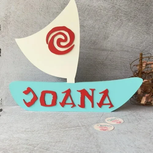 Moana Barco Personalizado
