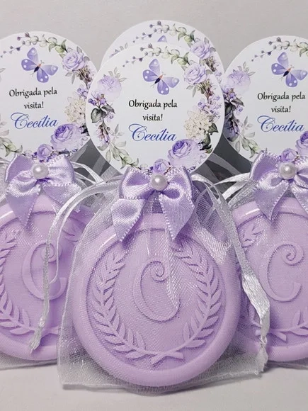 Lembrancinha Maternidade, Sabonete Letra Personalizada