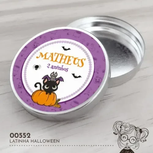 Latinha Adesivada Halloween - 00552