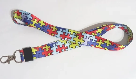 Cordão Autismo para Crachá - 3 Unidades