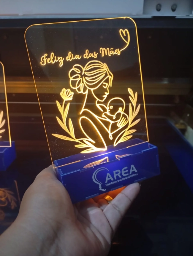 Mini Luminária Acrílico
