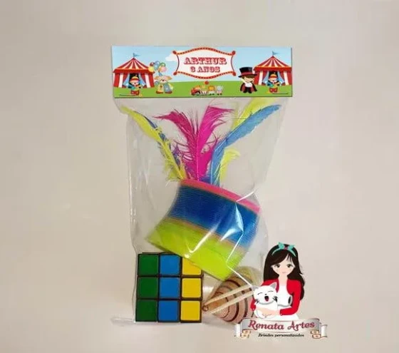 Kit Brinquedos Retrô Tema Circo