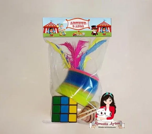 Kit Brinquedos Retrô Tema Circo