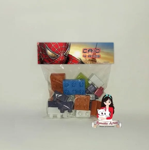 Bloco de Montar Personalizado Homem Aranha