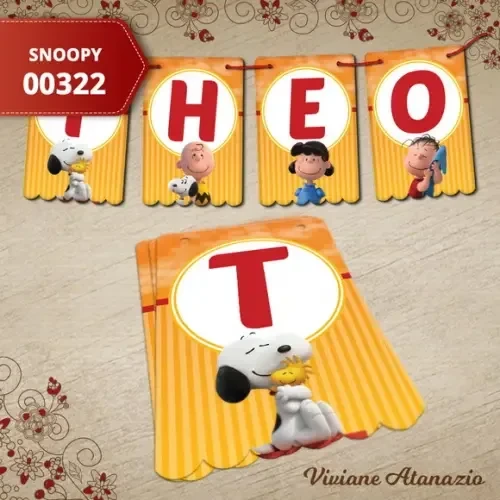 Bandeirola Snoopy - 00322