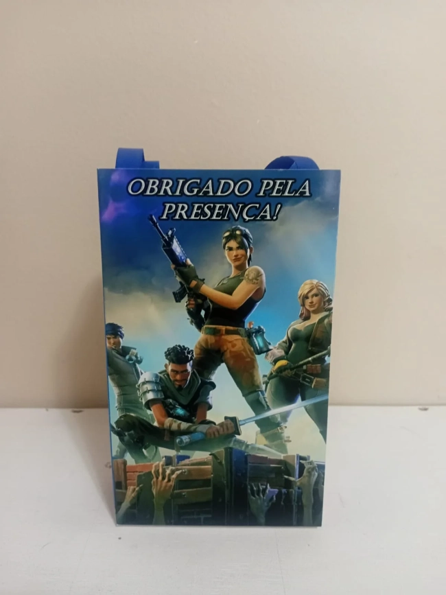 Sacolinhas Personalizadas Fortnite para Lembrancinhas