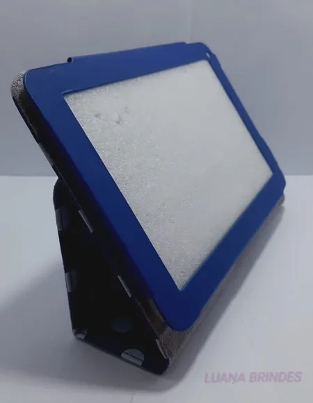 Capa Azul de Couro para Tablet - 1 unidade