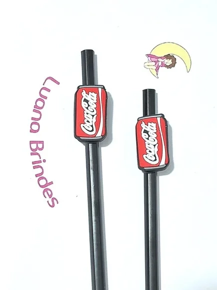 Lápis C/ponteira Coca Cola 3cm Pacote com 6 Unidades