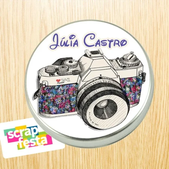 Latinha Personalizada Profissão de Fotógrafa