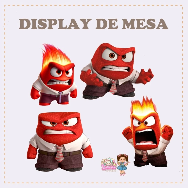 Kit Festa Só Um Bolinho RAIVA - Decoração de Festa