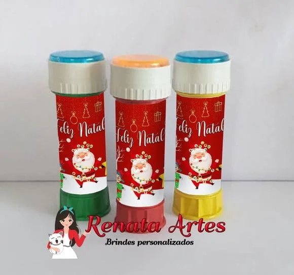 Bolinha de Sabão Personalizada de Natal Novo