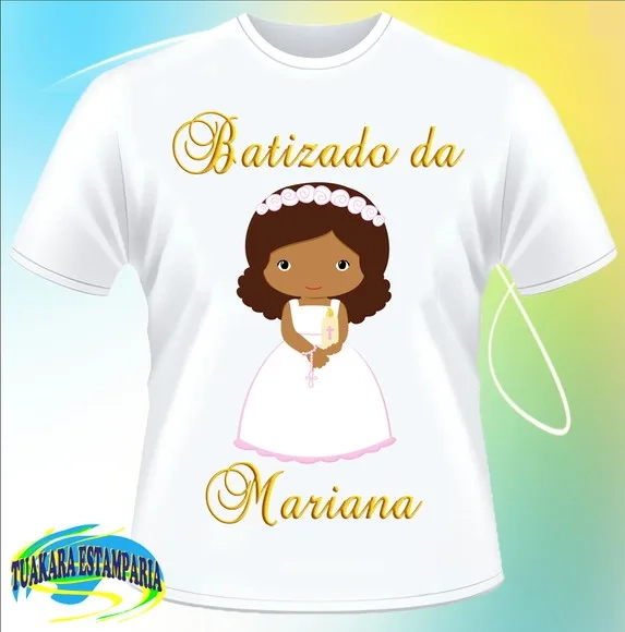Camiseta Batizado Menina