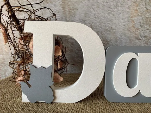 Letras de mdf Blocos - Raposa