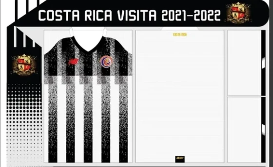 Vetor Da Camisa Costa Rica Visita 2021-2022