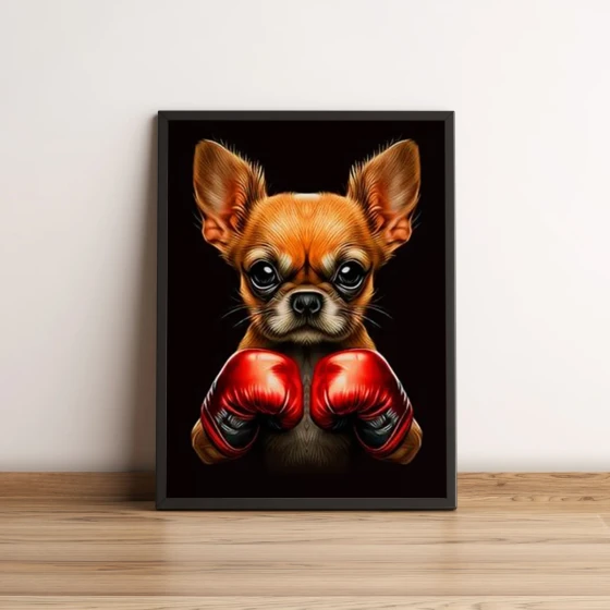 quadro chihuahua boxeador 74