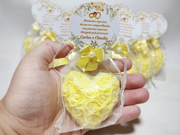 Lembrancinha de Casamento, Sabonete Coração Provence