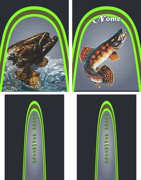 Arte Estampa Camisa Pesca-mod-0250
