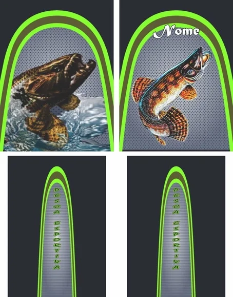 Arte Estampa Camisa Pesca-mod-0250