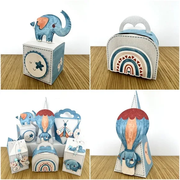 Kit 30 Lembrancinhas Elefante Boho